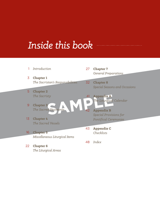Sacristan's Manual