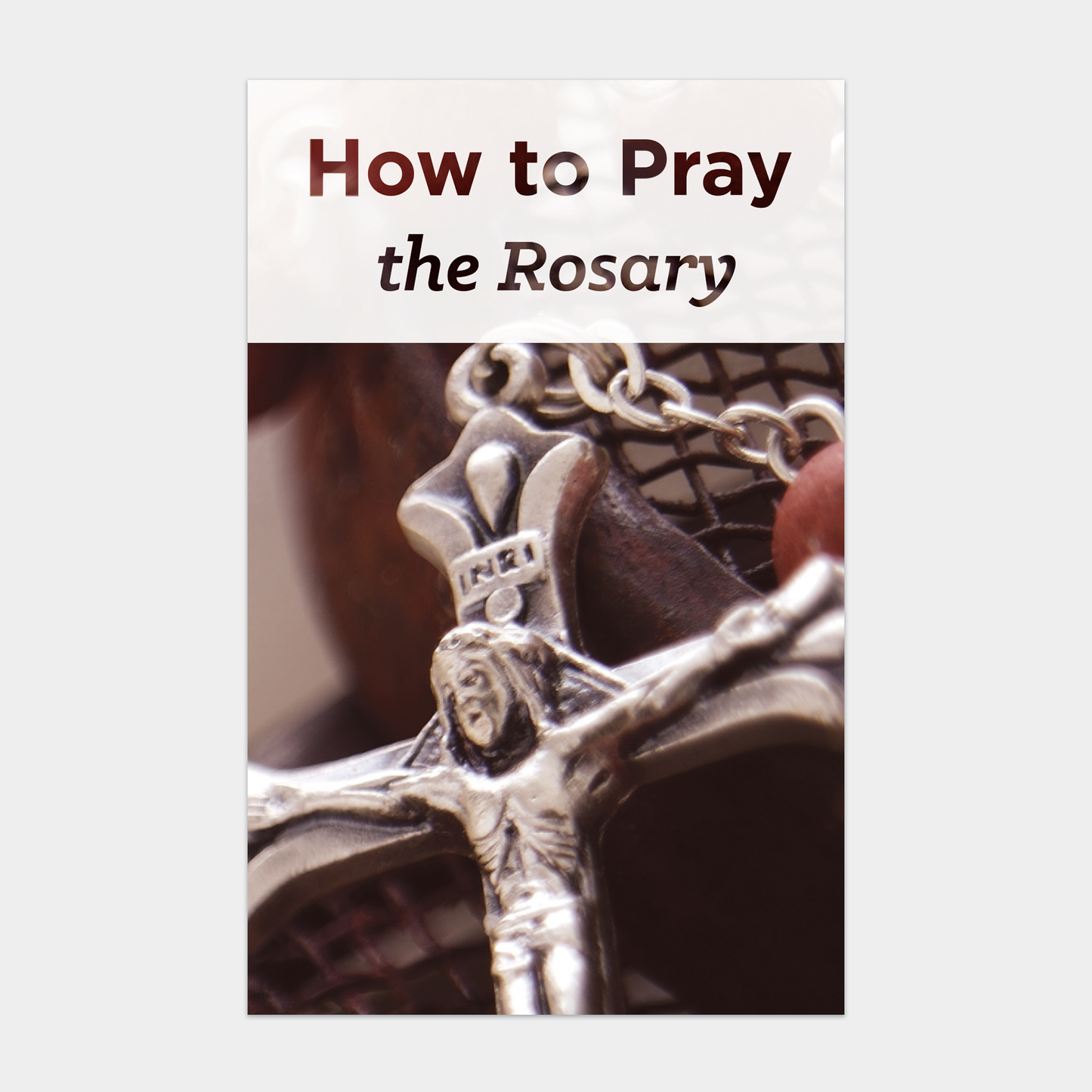 How to Pray the Rosary prayer card