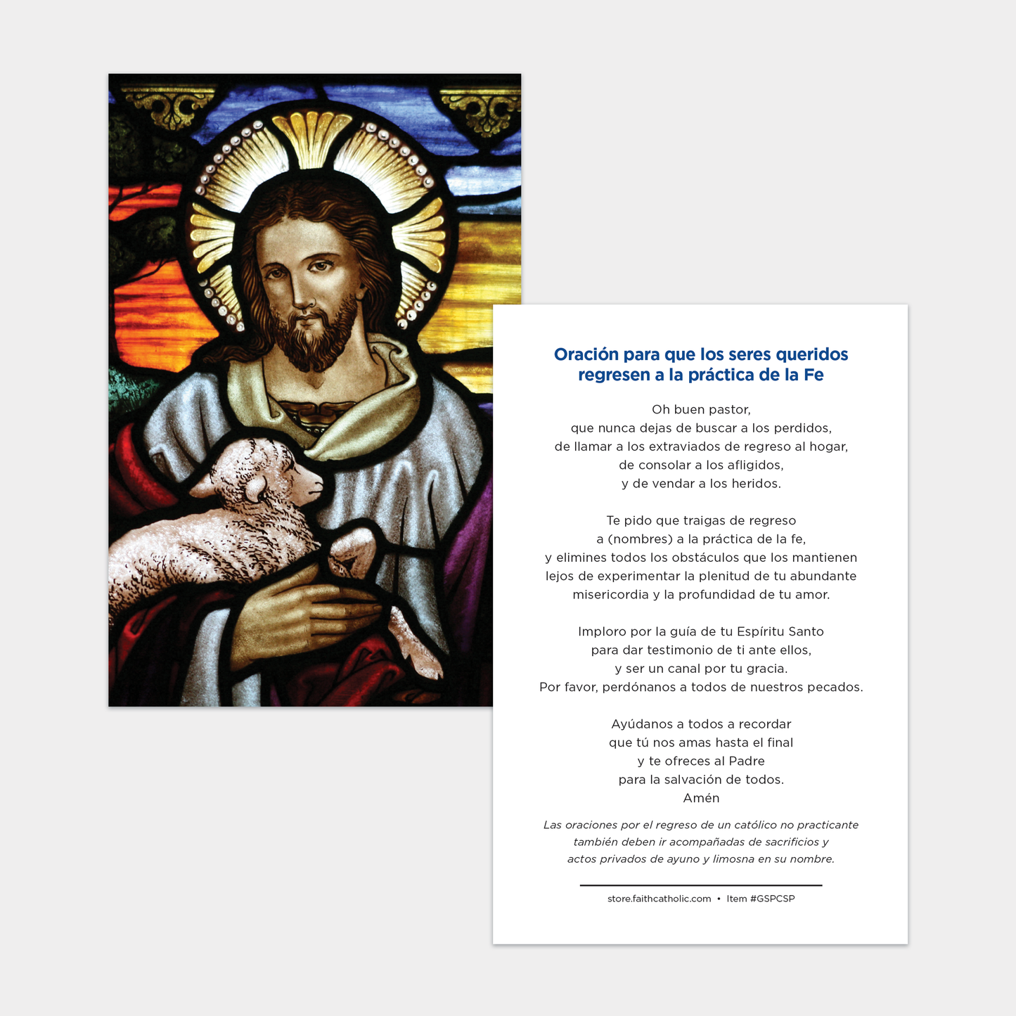 Oración para que los seres queridos regresen a la práctica de la Fe