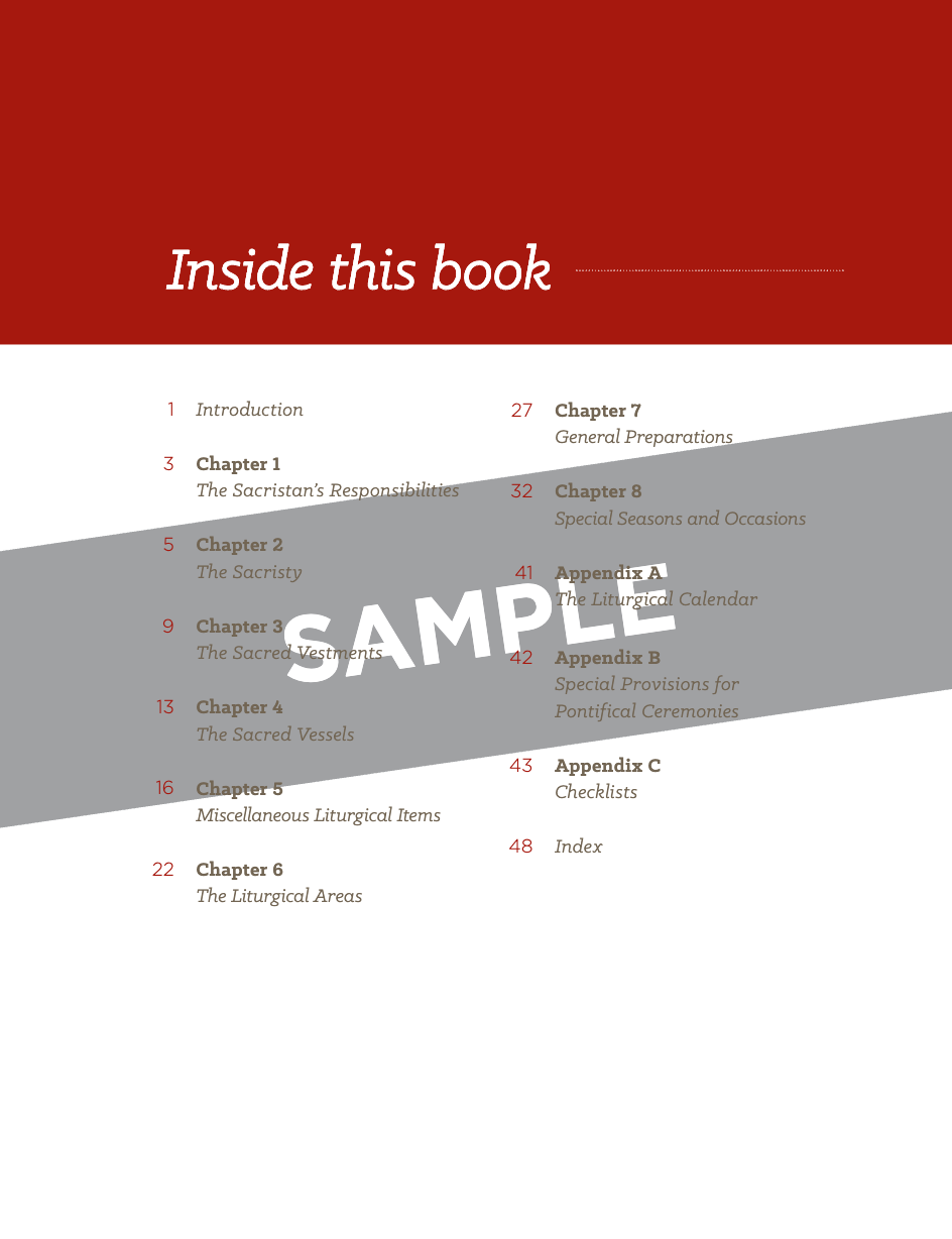 Sacristan's Manual